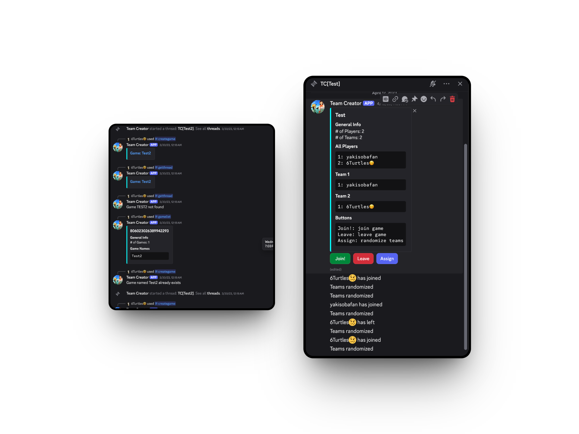 Event Organizing Server Bot — product screenshot